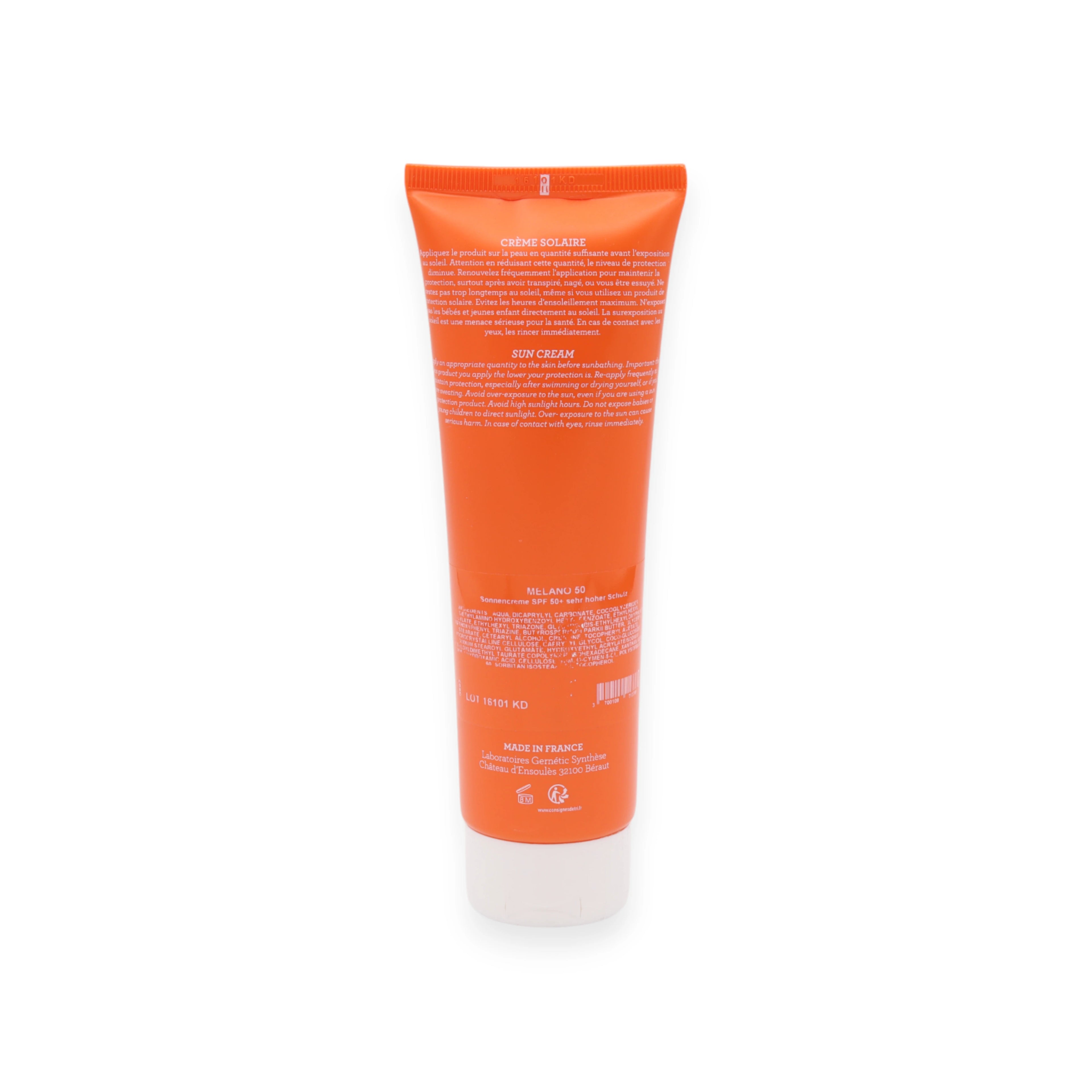 Sonnencreme Melano 50 von GERnetic - Hoher Schutz